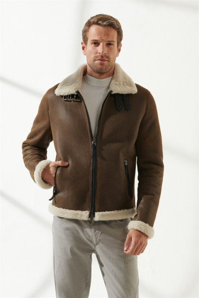 Albie shearling jacket men