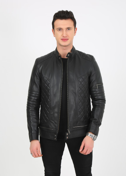 Erik Lederjacke Herren